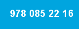978 085 22 16 978 085 22 16